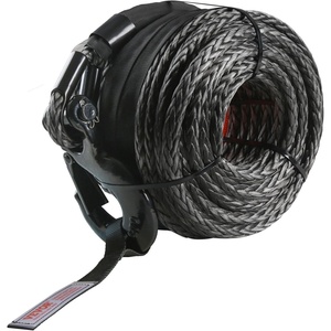 image:imageVEVOR Synthetic Winch Rope 38 Inch x 100 Feet 26500 lbs Synthetic Winch Line Cable Rope with Protective Sleeve  Forged Winch Hook  Pull Strap Universal Fit for SUV Large OffRoad Vehicle Truck38  100 FT