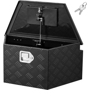 image:imageVEVOR Trailer Tongue Box Heavy Duty Trailer Tongue Tool Box Storage Organizer with Lock amp Keys Utility Tool Chest for Pickup Truck Bed RV SUV OffRoad Vehicle Steel 49 x 139 x 18526 Silver