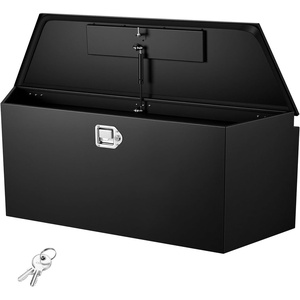 image:imageVEVOR Trailer Tongue Box Heavy Duty Trailer Tongue Tool Box Storage Organizer with Lock amp Keys Utility Tool Chest for Pickup Truck Bed RV SUV OffRoad Vehicle Steel 49 x 139 x 18549 Black