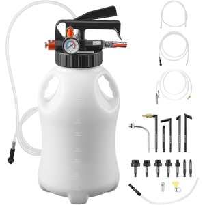 image:imageVEVOR Transmission Fluid Pump 2 Way ATF Refill System Dispenser Oil and Liquid Extractor 10 Liter Large Capacity Automatic Transmission Fluid Pump Tool Set with 14 Pieces ATF Filler Adapters8L