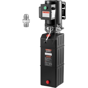 image:imageVevor 12VDC Hydraulic Pump 15 Quart 39 Gallon Double Acting Metal Reservoir Hydraulic Pump Unit Remotely Controlled for Dump Trailer Industrial amp Scientific16 Quart
