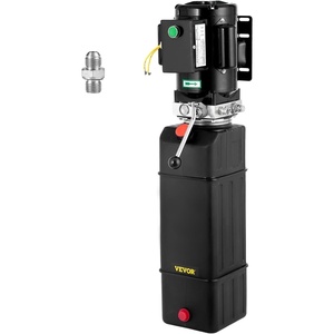 image:imageVevor 12VDC Hydraulic Pump 15 Quart 39 Gallon Double Acting Metal Reservoir Hydraulic Pump Unit Remotely Controlled for Dump Trailer Industrial amp Scientific14 Quart