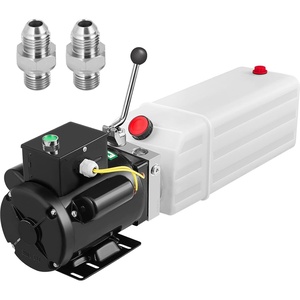 image:imageVevor 12VDC Hydraulic Pump 15 Quart 39 Gallon Double Acting Metal Reservoir Hydraulic Pump Unit Remotely Controlled for Dump Trailer Industrial amp Scientific6 Quart