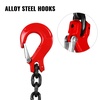 image:imageHappybuy 10FT Chain Sling 516 Inch X 10 FT Engine Lift Chain G80 Alloy Steel Engine Chain Hoist Lifts 3 Ton with 4 Leg Grab Hooks Used in Mining Machinery Ports Building10FT