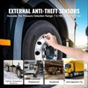 image:imageHappybuy RV Tire Pressure Monitoring System 0199 PSI Trailer TPMS Universal Wireless Alarm Waterproof with 6 Sensors 7 Modes Realtime Display Easy Install