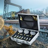 image:imageHydraulic Pressure Test Kit 250400600bar 3 Gauges 9 Test Couplings 3 Test Hoses Excavator Hydraulic Test Gauge Set with Portable Carrying Case for Excavator Tractors Construction Machinery3 Gauges 9 Test Couplings