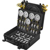 image:imageHydraulic Pressure Test Kit 250400600bar 3 Gauges 9 Test Couplings 3 Test Hoses Excavator Hydraulic Test Gauge Set with Portable Carrying Case for Excavator Tractors Construction Machinery5 Gauges 13 Couplings