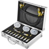 image:imageHydraulic Pressure Test Kit 250400600bar 3 Gauges 9 Test Couplings 3 Test Hoses Excavator Hydraulic Test Gauge Set with Portable Carrying Case for Excavator Tractors Construction Machinery3 Gauges 11 Test Couplings