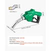 image:imageVEVOR 1 Inch NPT Automatic Fuel Nozzle with Swivel Max Flow Rate 216 GPM Auto Shut Off Diesel Gas Pump Nozzle with 3Speed Trigger Lock amp 1316 in OD301 mm Spout for Gasoline Diesel KeroseneGreen