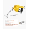 image:imageVEVOR 1 Inch NPT Automatic Fuel Nozzle with Swivel Max Flow Rate 216 GPM Auto Shut Off Diesel Gas Pump Nozzle with 3Speed Trigger Lock amp 1316 in OD301 mm Spout for Gasoline Diesel KeroseneYellow
