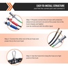 image:imageVEVOR 12FT Semi Truck Air Lines Kit 3in1 Air Hoses amp ABS Power Line for Semi Truck Trailer Tractor 7Way Plug Electrical Cord Cable and Rubber Air Lines Hose Assembly Kit with Hook amp Teflon TapeNo Glad Hands