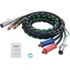 image:imageVEVOR 12FT Semi Truck Air Lines Kit 3in1 Air Hoses amp ABS Power Line for Semi Truck Trailer Tractor 7Way Plug Electrical Cord Cable and Rubber Air Lines Hose Assembly Kit with Hook amp Teflon TapeNo Glad Hands