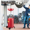 image:imageVEVOR 18 Gallon Waste Oil Drain Tank Industrial Fluid Drain Tank with Adjustable Funnel Height Portable Oil Drainer with Wheels Fluid Fuel Transfer Drainage for Auto Repair Shops Garages Red20 Gallon