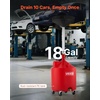 image:imageVEVOR 18 Gallon Waste Oil Drain Tank Industrial Fluid Drain Tank with Adjustable Funnel Height Portable Oil Drainer with Wheels Fluid Fuel Transfer Drainage for Auto Repair Shops Garages Red18 Gallon