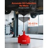 image:imageVEVOR 18 Gallon Waste Oil Drain Tank Industrial Fluid Drain Tank with Adjustable Funnel Height Portable Oil Drainer with Wheels Fluid Fuel Transfer Drainage for Auto Repair Shops Garages Red8 Gallon