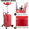 image:imageVEVOR 18 Gallon Waste Oil Drain Tank Industrial Fluid Drain Tank with Adjustable Funnel Height Portable Oil Drainer with Wheels Fluid Fuel Transfer Drainage for Auto Repair Shops Garages Red20 Gallon