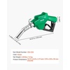 image:imageVEVOR 34Inch NPT Automatic Fuel Nozzle Max Flow Rate 118 GPM Auto Shut Off Diesel Gas Pump Nozzle with 3Speed Trigger Lock amp 078 in OD20 mm Spout for Gasoline Diesel Kerosene Yellow1 Fuel Nozzle