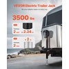 image:imageVEVOR 3500 lbs Electric Trailer Jack Heavy Duty RV Electric Power Tongue Jack with 2 Way Connector Memory Function Crank Handle amp Weatherproof Jack Cover 95263 Lift for Trailers amp Campers