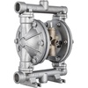 image:imageVEVOR AirOperated Double Diaphragm Pump 12 in Inlet amp Outlet Stainless Steel Body 88 GPM amp Max 120PSI PTFE Diaphragm Pneumatic Transfer Pump for Petroleum Diesel Oil amp Low Viscosity Fluids