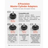 image:imageVEVOR Brake Bleeder Kit 3L Manual Brake Fluid Bleeding Kit with 1L Waste Bottle amp 4 Master Cylinder Adapters OnePerson Professional Brake Fluid Pressure Bleeder for Most Vehicles