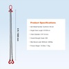 image:imageVEVOR Chain Sling with 2 Leg Grab Hooks516 Inch x 6 FT