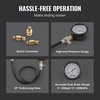 image:imageVEVOR Compression Tester Adapter Kit 9 Pcs Automotive Engine Cylinder Leak Down Compression Test Accurate Dual Scale Pressure Gauge 0300 psi with Long Reach Hoses and Case for Engine Cylinders