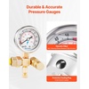 image:imageVEVOR Digital Hydraulic Pressure Test Coupling Kit 10000 PSI Pressure Gauge Manometer Tester with 2 Gauges 9 Test Couplings 2 QuickRelease Couplers 2 Hoses for Excavator Construction Machinery1 Gauge Kit 1420 PSI