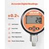image:imageVEVOR Digital Hydraulic Pressure Test Coupling Kit 10000 PSI Pressure Gauge Manometer Tester with 2 Gauges 9 Test Couplings 2 QuickRelease Couplers 2 Hoses for Excavator Construction Machinery1 Digital Gauge 10000 PSI