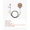 image:imageVEVOR Digital Hydraulic Pressure Test Coupling Kit 10000 PSI Pressure Gauge Manometer Tester with 2 Gauges 9 Test Couplings 2 QuickRelease Couplers 2 Hoses for Excavator Construction Machinery1 Digital Gauge Kit 10000 PSI