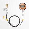 image:imageVEVOR Digital Hydraulic Pressure Test Coupling Kit 10000 PSI Pressure Gauge Manometer Tester with 2 Gauges 9 Test Couplings 2 QuickRelease Couplers 2 Hoses for Excavator Construction Machinery1 Digital Gauge Kit 10000 PSI