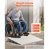 image:imageVEVOR Door Threshold Ramp 1 Rise Door Ramp for Wheelchairs Aluminum Entry Ramp for Doorways Rated 800 lbs Load Capacity Adjustable Threshold Ramp for Wheelchairs Scooters and Power ChairsGray
