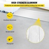 image:imageVEVOR Door Threshold Ramp 1 Rise Door Ramp for Wheelchairs Aluminum Entry Ramp for Doorways Rated 800 lbs Load Capacity Adjustable Threshold Ramp for Wheelchairs Scooters and Power ChairsGray