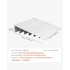 image:imageVEVOR Door Threshold Ramp 1 Rise Door Ramp for Wheelchairs Aluminum Entry Ramp for Doorways Rated 800 lbs Load Capacity Adjustable Threshold Ramp for Wheelchairs Scooters and Power ChairsGray
