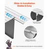 image:imageVEVOR Door Threshold Ramp 1 Rise Door Ramp for Wheelchairs Aluminum Entry Ramp for Doorways Rated 800 lbs Load Capacity Adjustable Threshold Ramp for Wheelchairs Scooters and Power ChairsGray