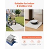 image:imageVEVOR Door Threshold Ramp 1 Rise Door Ramp for Wheelchairs Aluminum Entry Ramp for Doorways Rated 800 lbs Load Capacity Adjustable Threshold Ramp for Wheelchairs Scooters and Power ChairsGray