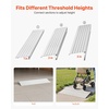image:imageVEVOR Door Threshold Ramp 1 Rise Door Ramp for Wheelchairs Aluminum Entry Ramp for Doorways Rated 800 lbs Load Capacity Adjustable Threshold Ramp for Wheelchairs Scooters and Power ChairsGray