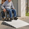 image:imageVEVOR Door Threshold Ramp 1 Rise Door Ramp for Wheelchairs Aluminum Entry Ramp for Doorways Rated 800 lbs Load Capacity Adjustable Threshold Ramp for Wheelchairs Scooters and Power ChairsGray