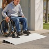 image:imageVEVOR Door Threshold Ramp 1 Rise Door Ramp for Wheelchairs Aluminum Entry Ramp for Doorways Rated 800 lbs Load Capacity Adjustable Threshold Ramp for Wheelchairs Scooters and Power ChairsGray
