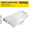 image:imageVEVOR Door Threshold Ramp 4 Rise Door Ramp for Wheelchairs Aluminum Entry Ramp for Doorways Rated 800 lbs Load Capacity Adjustable Threshold Ramp for Wheelchairs Scooters and Power Chairs