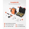 image:imageVEVOR Electric Brake Bleeder Kit Professional 110V Brake Master Cylinder Bleeder Kit with Pressure Gauge amp Builtin Air Pump Versatile Brake Bleeder Adapter Set for Both DC amp AC Powerwith 17pcs adapters