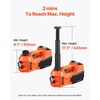 image:imageVEVOR Electric Car Jack Wireless 5 Tons Cordless Remote Control Hydraulic Electric Jack LED Light Hydraulic Repair Tool 135360mm Lifting Range for SUV MPV Sedan Truck Repair5T with Wrench  Appearance Update