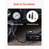 image:imageVEVOR Electric Car Jack Wireless 5 Tons Cordless Remote Control Hydraulic Electric Jack LED Light Hydraulic Repair Tool 135360mm Lifting Range for SUV MPV Sedan Truck Repair5T with WrenchExtended Rod