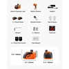 image:imageVEVOR Electric Car Jack Wireless 5 Tons Cordless Remote Control Hydraulic Electric Jack LED Light Hydraulic Repair Tool 135360mm Lifting Range for SUV MPV Sedan Truck Repair5T  Cordless Remote Update  Battery2