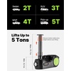 image:imageVEVOR Electric Car Jack Wireless 5 Tons Cordless Remote Control Hydraulic Electric Jack LED Light Hydraulic Repair Tool 135360mm Lifting Range for SUV MPV Sedan Truck Repair5T with Wrench  Digital Display