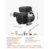 image:imageVEVOR Fuel Transfer Pump 110V 16 GPM 60 Lmin AC Electric Oil Transfer Pump for Diesel Kerosene Biodiesel with Auto Fuel Nozzle amp 2 Hoses 45 ft137 m Max Lift for Vehicles Construction Sites