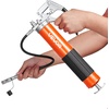 image:imageVEVOR Grease Gun 8000 PSI Pistol Grip Grease Gun Kit with 14 oz Capacity Includes 18Inch Flex Hose Double Handle Grease Coupler Extension Rigid Pipe amp Sharp Type Nozzle for Automotive MarineHeavyDuty Grease Gun