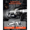 image:imageVEVOR Grease Gun 8000 PSI Pistol Grip Grease Gun Kit with 14 oz Capacity Includes 18Inch Flex Hose Double Handle Grease Coupler Extension Rigid Pipe amp Sharp Type Nozzle for Automotive MarineGrease Gun with Coupler