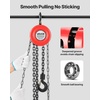 image:imageVEVOR Hand Chain Hoist 1 Ton 2200 lbs Capacity Manual Chain Block with Upgrade G70 Galvanized Chain 20 ft Lifting Height Heavy Duty Pulley Hoist for Garage Warehouse Automotive Machinery RedRed