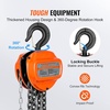 image:imageVEVOR Hand Chain Hoist 2 Ton 4400 lbs Capacity 10 FT Come Along G80 Galvanized Carbon Steel with DoublePawl Brake Auto Chain Leading amp 360 Rotation Hook for Garage Factory Dock2 ton 10ft G80