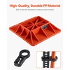image:imageVEVOR High Lift Jack Base and Handle Keeper 116 x 116 Off Road Jack Stand Base with 7000 Pound Capacity HeavyDuty Farm Jacks Support Stand for Most Jacks with 73 x 47 Base Red